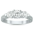 thumbnail image 1 of SZUL Women's 1 1/3 Carat TW Diamond Three Stone Engagement Ring in 14K White Gold (J-K-L Color, I2-I3 Clarity), 1 of 4
