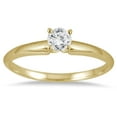 thumbnail image 1 of SZUL Women's 1/10 Carat Round Diamond Solitaire Ring in 14K Yellow Gold  (J-K-L Color, I2-I3 Clarity), 1 of 4