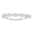 thumbnail image 1 of SZUL Women's 1/10 Carat TW Diamond Wedding Band in 10K White Gold (J-K-L Color, I2-I3 Clarity), 1 of 5