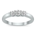 thumbnail image 1 of SZUL Women's 1/2 CTW Three Stone Lab Grown Diamond Ring in 14K White Gold (G-H Color, VS1-VS2 Clarity), 1 of 6