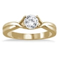 thumbnail image 1 of SZUL Women's 1/2 Carat Diamond Solitaire Ring in 14K Yellow Gold  (J-K-L Color, I2-I3 Clarity), 1 of 3