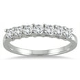 thumbnail image 1 of SZUL Women's 1/2 Carat TW 7 Stone Diamond Band in 10K White Gold  (J-K-L Color, I2-I3 Clarity), 1 of 3
