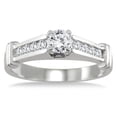 thumbnail image 1 of SZUL Women's 1/2 Carat TW Diamond Engagement Ring in 10K White Gold (J-K-L Color, I2-I3 Clarity), 1 of 3