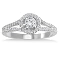 thumbnail image 1 of SZUL Women's 1/2 Carat TW Diamond Engagement Ring in 10K White Gold (J-K-L Color, I2-I3 Clarity), 1 of 3