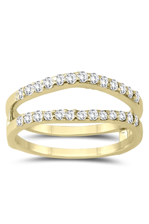 Women's 1/2 Carat TW Diamond Insert Ring in 14K Yellow Gold (J-K-L Color, I2-I3 Clarity)