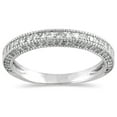 thumbnail image 1 of SZUL Women's 1/2 Carat TW Diamond Wedding Band in 10K White Gold (J-K-L Color, I2-I3 Clarity), 1 of 3