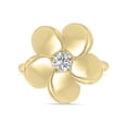 thumbnail image 1 of SZUL Women's 1/3 CTW Lab Grown Diamond Flower Ring in 10K Yellow Gold (F-G Color, VS1- VS2 Clarity), 1 of 6