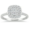 thumbnail image 1 of SZUL Women's 1/3 Carat TW Diamond Cluster Ring in 14K White Gold (J-K-L Color, I2-I3 Clarity), 1 of 3