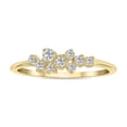 thumbnail image 1 of SZUL Women's 1/4 CTW Lab Grown Diamond Clustered Ring in 10K Yellow Gold (F-G Color, VS1- VS2 Clarity), 1 of 7