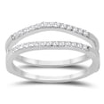 thumbnail image 1 of SZUL Women's 1/4 Carat TW Diamond Insert Ring in 10K White Gold (J-K-L Color, I2-I3 Clarity), 1 of 4
