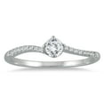 thumbnail image 1 of SZUL Women's 1/5 Carat TW Diamond Ring in 10K White Gold  (J-K-L Color, I2-I3 Clarity), 1 of 3