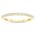 thumbnail image 1 of SZUL Women's 1/5 Carat TW Thin Diamond Wedding Band in 10K Yellow Gold (J-K-L Color, I2-I3 Clarity), 1 of 6