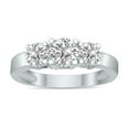 thumbnail image 1 of SZUL Women's 1.50 CTW Three Stone Lab Grown Diamond Ring in 14K White Gold (G-H Color, VS1-VS2 Clarity), 1 of 6