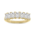 thumbnail image 1 of SZUL Women's 1.50 Carat TW Emerald Cut Seven Stone Lab Grown Diamond Wedding Anniversary Ring 14K Yellow Gold, 1 of 5
