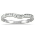 thumbnail image 1 of SZUL Women's 1/6 Carat TW Diamond Wedding Band in 10K White Gold (I-J Color, I2-I3 Clarity), 1 of 3