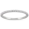thumbnail image 1 of SZUL Women's 1/6 Carat TW Thin Diamond Wedding Band in 14K White Gold (J-K-L Color, I2-I3 Clarity), 1 of 2