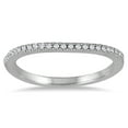thumbnail image 1 of SZUL Women's 1/8 Carat TW Diamond Band in 14K White Gold  (I-J Color, I1-I2 Clarity), 1 of 2