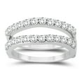 thumbnail image 1 of SZUL Women's 1 Carat TW Diamond Insert Ring in 14K White Gold (J-K-L Color, I2-I3 Clarity), 1 of 4