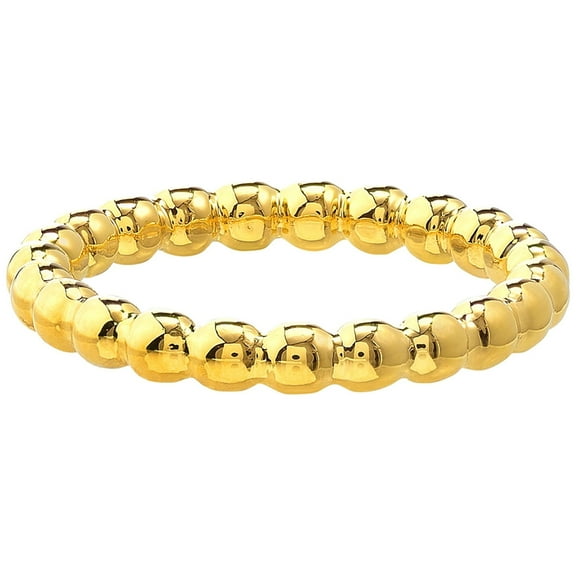 SZUL Women's 14K Solid Yellow Gold Bead Ring
