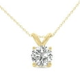 thumbnail image 1 of SZUL Women's 2 Carat Lab Grown Diamond Round Solitaire Pendant in 14K Yellow Gold (F-G Color, VS1-VS2 Clarity), 1 of 6