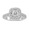 thumbnail image 1 of SZUL Women's 2 Carat TW Diamond Halo Engagement Ring in 14K White Gold (J-K-L Color, I2-I3 Clarity), 1 of 3