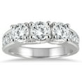 thumbnail image 1 of SZUL Women's 2 Carat TW Diamond Three Stone Ring in 14K White Gold (J-K-L Color, I2-I3 Clarity), 1 of 3