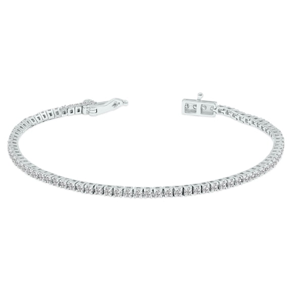 SZUL Women's 2 Carat TW Lab Grown Diamond Tennis Bracelet in 14K White Gold (G-H Color, VS1-VS2 Clarity)