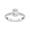 thumbnail image 1 of SZUL Women's 2 Carat TW Oval Lab Grown Diamond Engagement Ring in 14K White Gold, 1 of 6