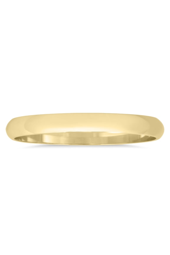 Women's 2mm Domed Wedding Band in 14K Yellow Gold