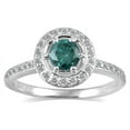 thumbnail image 1 of SZUL Women's 3/4 Carat TW Blue and White Diamond Ring in 14K White Gold, 1 of 3