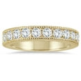 thumbnail image 1 of SZUL Women's 3/4 Carat TW Diamond Engraved Antique Styled Channel Ring in 10K Yellow Gold (J-K-L Color, I2-I3 Clarity), 1 of 3