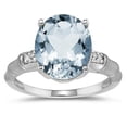 thumbnail image 1 of SZUL Women's 3.97 Carat  Aquamarine and Diamond Ring in 14K White Gold, 1 of 3