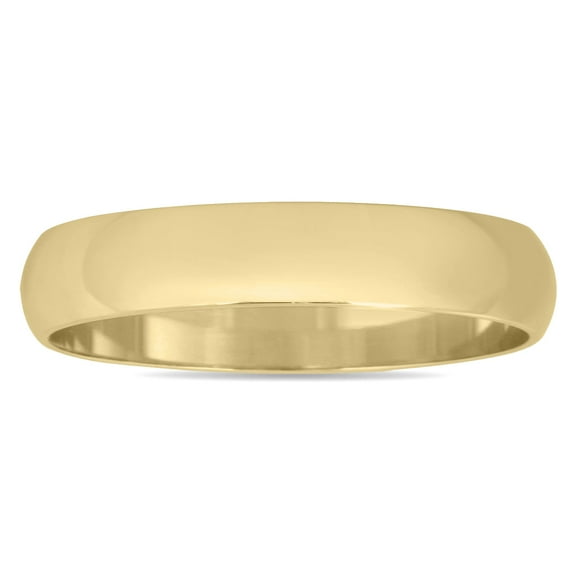 SZUL Women's 3mm Domed Wedding Band in 14K Yellow Gold
