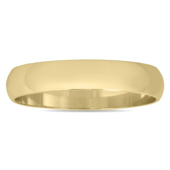 SZUL Women's 3mm Domed Wedding Band in 14K Yellow Gold