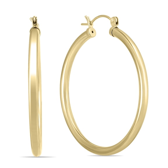 SZUL Women's 40mm 14K Yellow Gold Filled Hoop Earrings