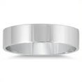 thumbnail image 1 of SZUL Women's 4mm Flat Comfort Fit Wedding Band in 14K White Gold, 1 of 4