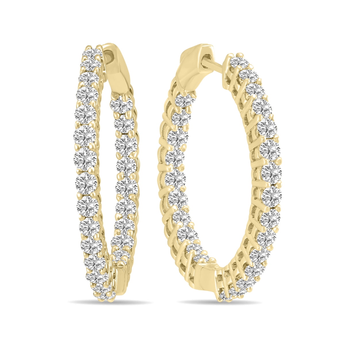 Lark amp; Berry 14kt yellow gold Veto diamond and sapphire hoop earring