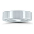 thumbnail image 1 of SZUL Women's 6mm Flat Comfort Fit Wedding Band In 950 Platinum, 1 of 4