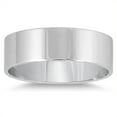 thumbnail image 1 of SZUL Women's 6mm Flat Comfort Fit Wedding Band in 10k White Gold, 1 of 4