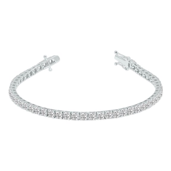 SZUL Women's 8 Carat TW Lab Grown Diamond Tennis Bracelet in 14K White Gold (G-H Color, VS1-VS2 Clarity)