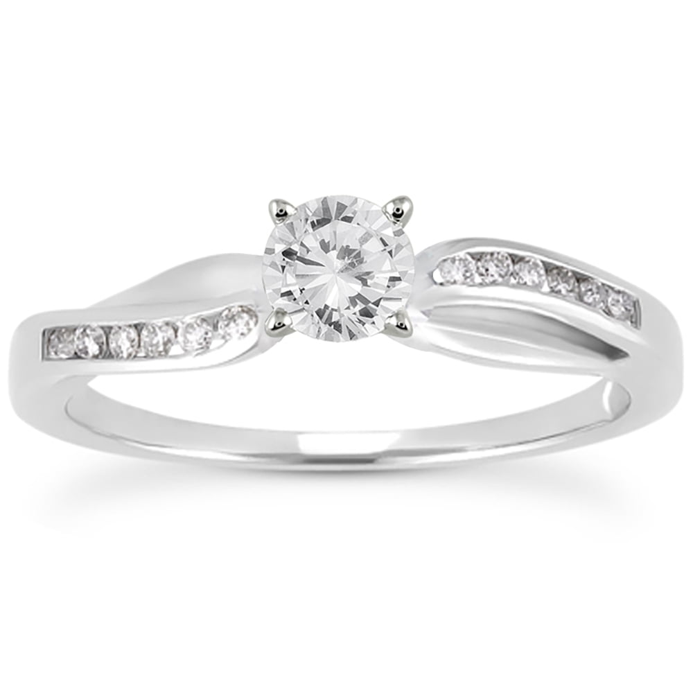 L color diamond store in white gold