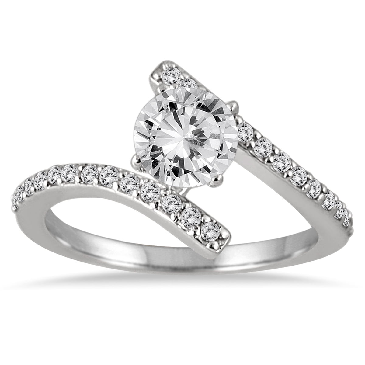 SZUL Women's AGS Certified 1 Carat TW Diamond Engagement Ring in 14K