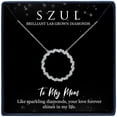 thumbnail image 1 of SZUL Women's Jewelry Gift For Mom - 1/7 Carat TW Endless Love Lab Diamond Circle Pendant in .925 Sterling Silver (F-G Color, VS1-VS2 Clarity), 1 of 6