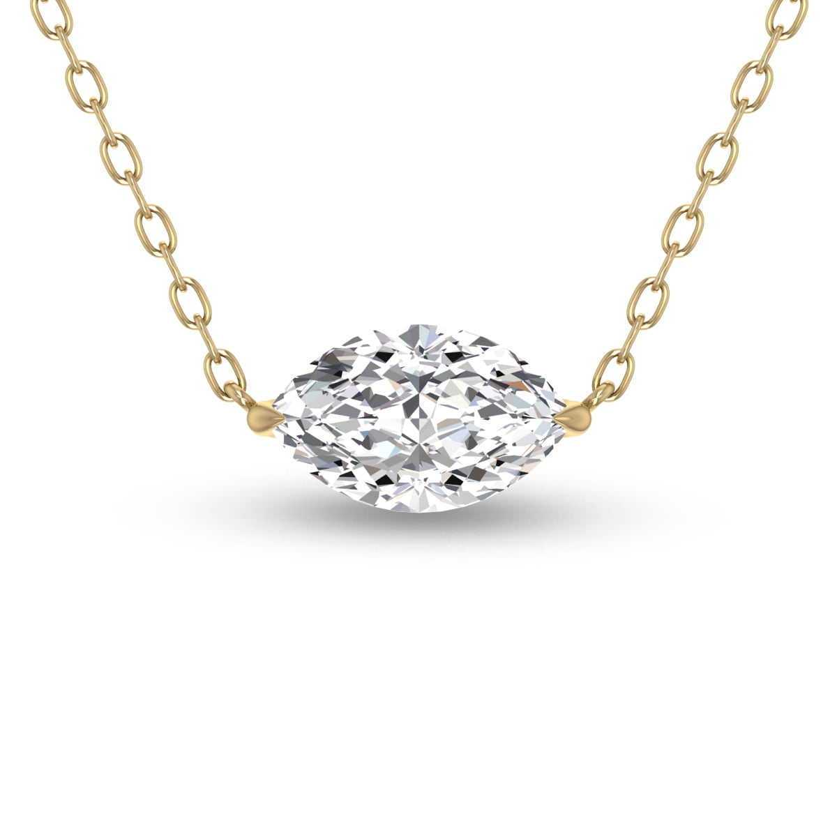 Premium Photo | A diamond heart shaped necklace on a chain