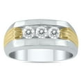thumbnail image 1 of SZUL Women's SZUL 1/2 Carat TW Diamond Men's Ring in 10K Two Tone Gold  (J-K-L Color, I2-I3 Clarity), 1 of 5