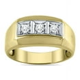 thumbnail image 1 of SZUL Women's SZUL 1/4 Carat TW Men's Diamond Ring in 10K Yellow Gold (J-K-L Color, I2-I3 Clarity), 1 of 5