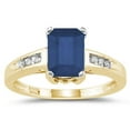 thumbnail image 1 of SZUL Women's Sapphire and Diamond Ring in 14k Yellow Gold, 1 of 2