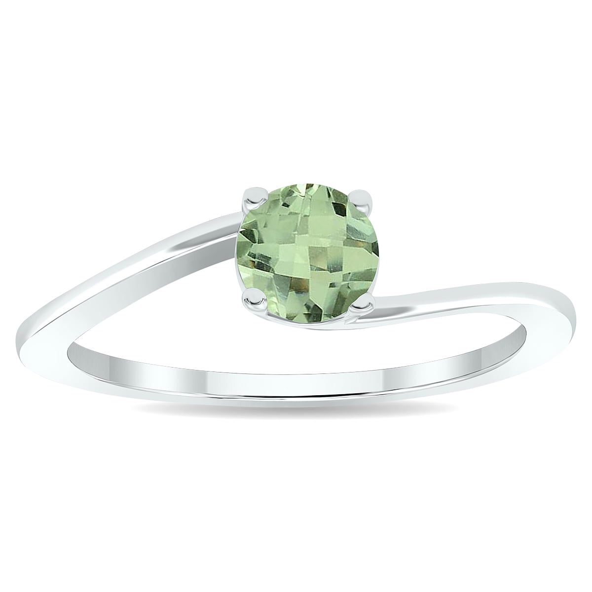 Green amethyst sale women's ring