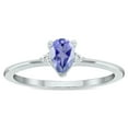 thumbnail image 1 of SZUL Women's Tanzanite and Diamond Classic Band in 10K White Gold, 1 of 5