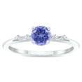 thumbnail image 1 of SZUL Women's Tanzanite and Diamond Sparkle Ring in 10K White Gold, 1 of 5